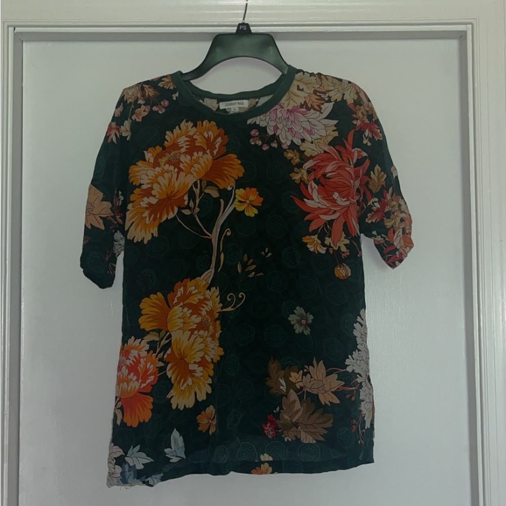 Johnny Was Janie Favorite Floral Print Tee